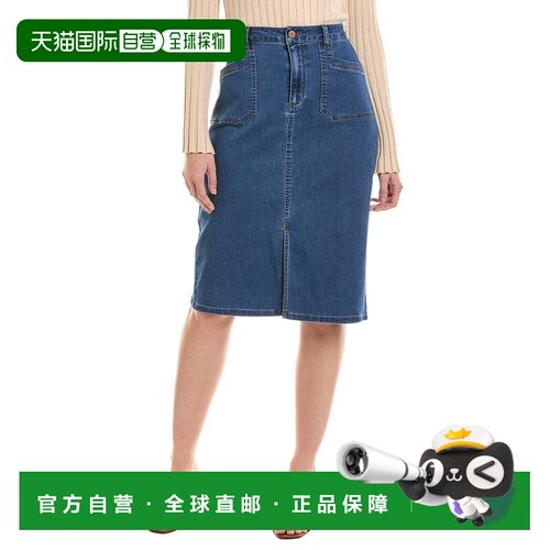 自营Jones New York Lexington中长裙-紫色 美国奥莱直发