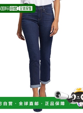 自营NYDJ Margot Palace Girlfriend Jean - blue 美国奥莱直发