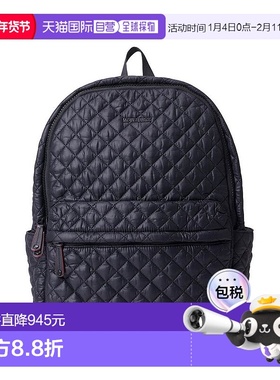 1h可退 【美国直邮】Mz Wallace女士简约双肩包背包黑色上提手可