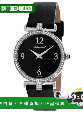 自营Mathey Tissot Women's Gaia Black Dial Watch - black 美国