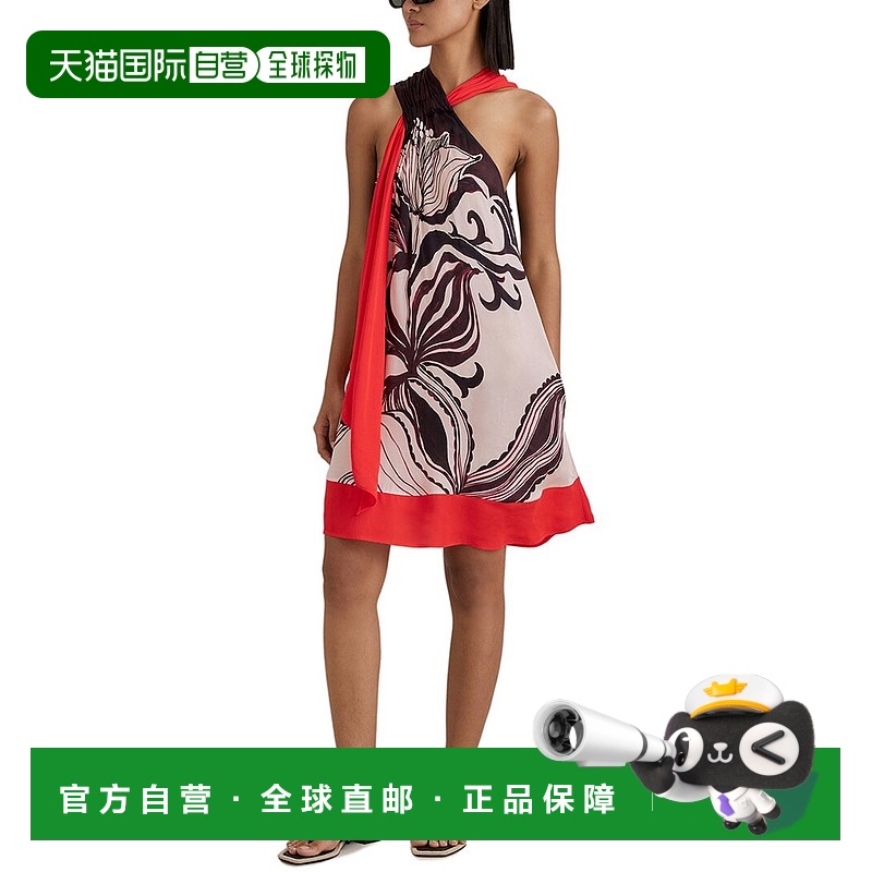 自营 Reiss Rosa兰花印花连衣裙-白色 美国奥莱直发