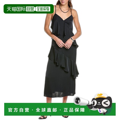 自营 Ramy Brook Elsie 迷你连衣裙 - 黑色 美国奥莱直发吊带