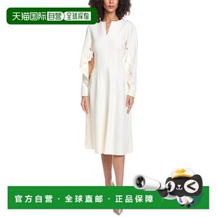 Silk Blend Wool Lined Detail Floral Renta 自营Oscar