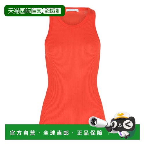 自营ferragamoRibbed Tank Top - red 美国奥莱直发