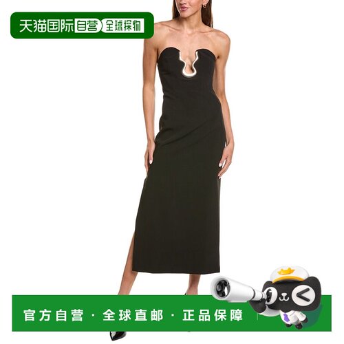 自营Bardot Paltrow抹胸连衣裙-黑色 美国奥莱直发
