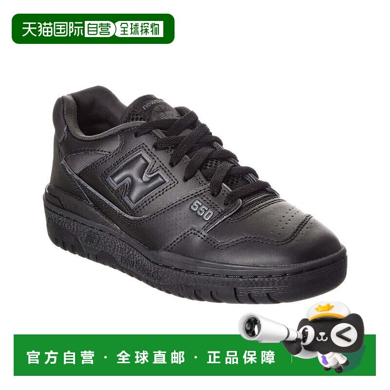自营New Balance BB550 Leather Sneaker - black 美国奥莱直发