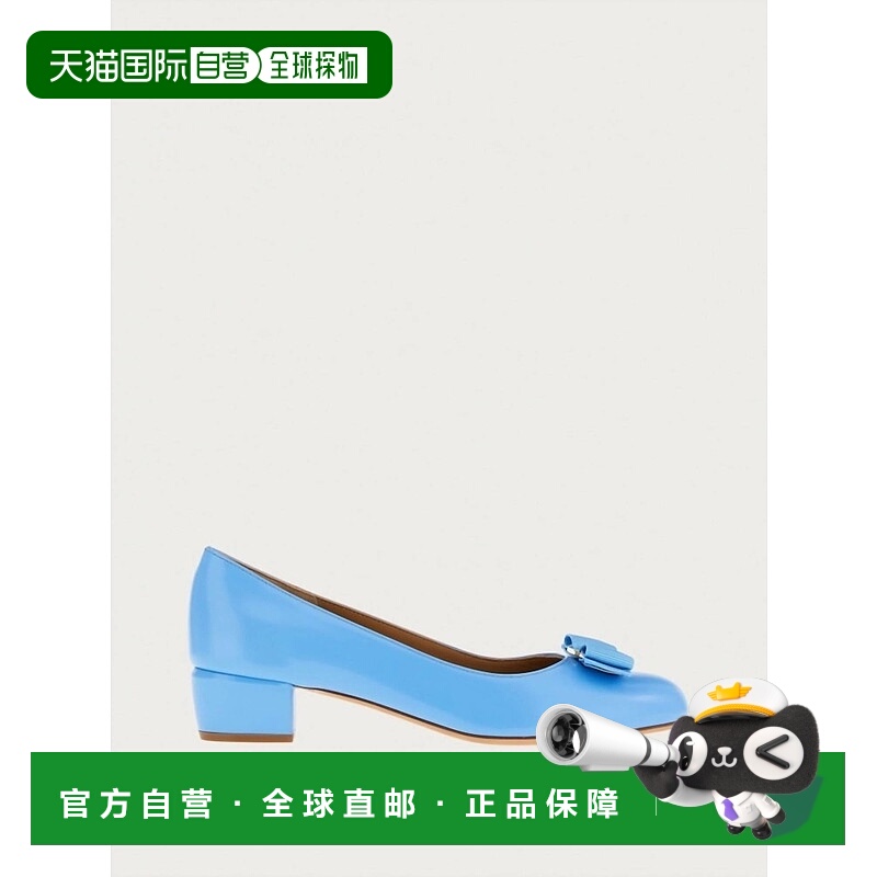 自营salvatore ferragamoWomen's Vara Bow Pumps In Blue - blue
