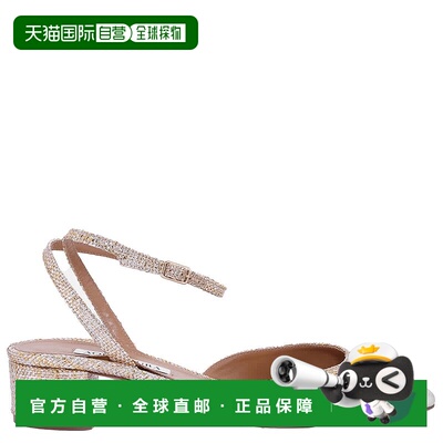 自营 Aquazzura French Flirt Intreccio Pumps-金色/银色 美国奥