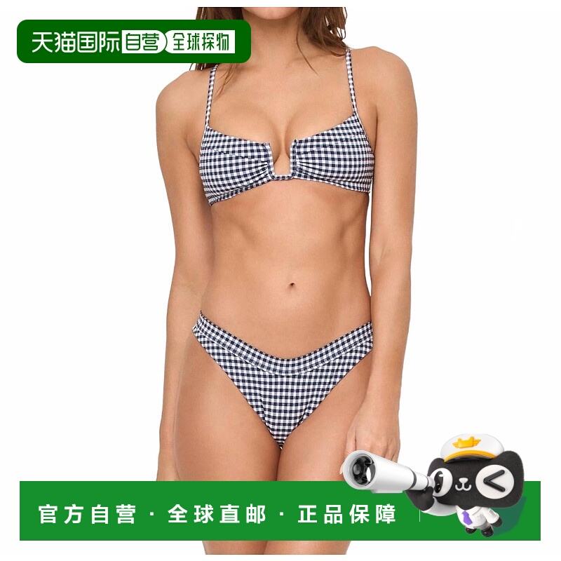 自营l space美世比基尼底部在Atta女孩Gingham-Atta女孩Ginghom
