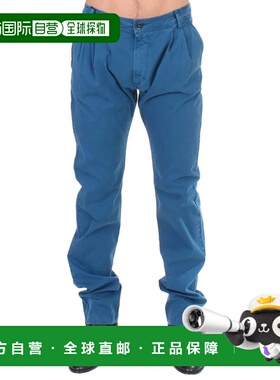 自营GF Ferre Cotton Straight Fit Men's Chinos - blue 美国奥