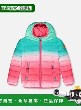 自营deux par deuxQuilted Mid-Season Jacket Green and Pink Gr