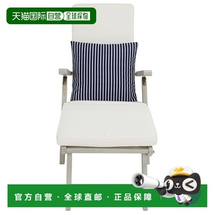 自营 safavieh棕榈谷休闲椅（室内/室外）-灰色/米色 美国奥莱直