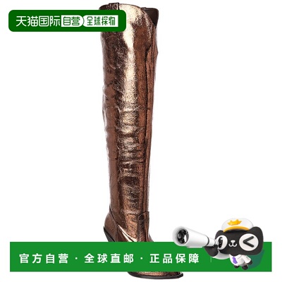 自营Free People Triple Crown Leather Over-The-Knee Boot - go