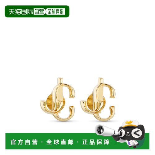 香港直邮Jimmy Choo 耳环 JC MINI STUDS MFQ GOLD