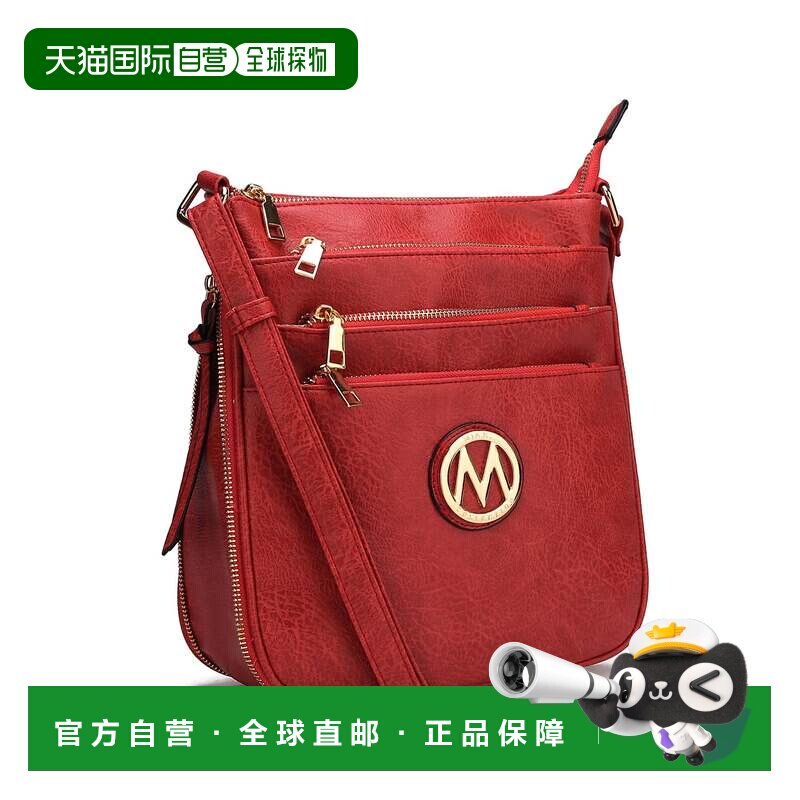 自营mia k collectionSalome 女士多隔层斜挎包，Mia K 出品 - 红