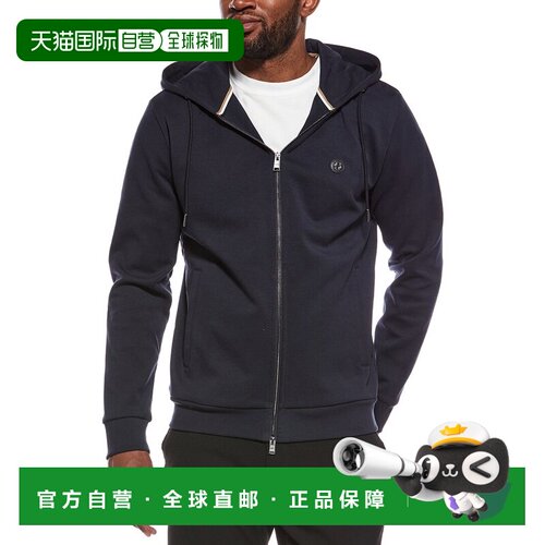 自营Hugo Boss Spence拉链连帽衫-蓝色 美国奥莱直发