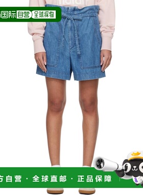 1h可退 香港直邮潮奢 ISABEL MARANT 女士 蓝色 Ipolyte 短裤 24P