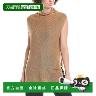 棕色 Dahl立领毛衣背心 美国奥莱直发 Bella 自营