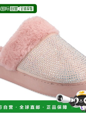 自营 journee collectionJournee女式Ember拖鞋-粉红色 美国奥莱