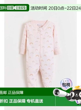 自营babycottonsWhimsy Zip Footed Pajama - pink 美国奥莱直发