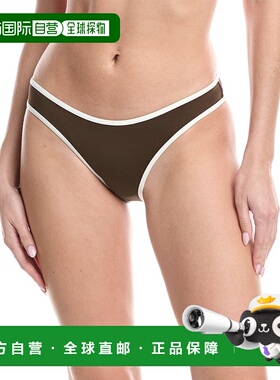自营WeWoreWhat Classic Scoop Bikini Bottom - brown 美国奥莱