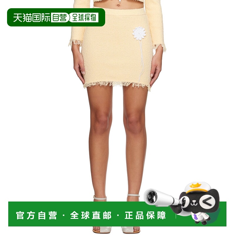 1h可退 香港直邮潮奢 Kijun 女士 黄色 Sun 短裙 24PSW308A针织
