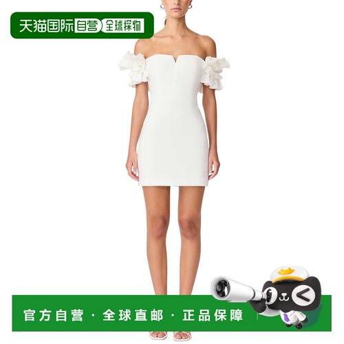 自营ELLIATT Nola Mini Dress - white 美国奥莱直发
