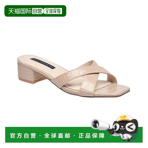 自营french connection法国连接女士Krissy凉鞋-裸体 美国奥莱直