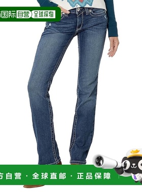 1h可退 香港直邮潮奢 ariat 女士 Real Mid- Rise Gianna Stackab