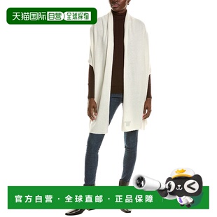 自营sofiacashmere轻质羊绒混纺围巾-白色 美国奥莱直发