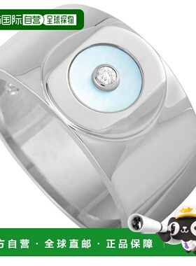 自营 Charriol 纯银钻石和珍珠母戒指 - 多 美国奥莱直发