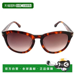 自营Calvin Klein Smoke Gradient Round Ladies Sunglasses CK43