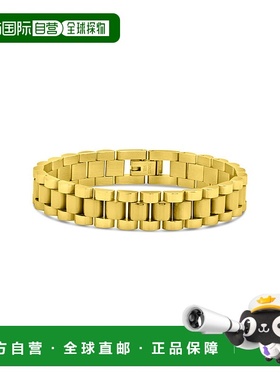 自营 sterling foreverCommentSold 细表带链式手链 金色 美国奥