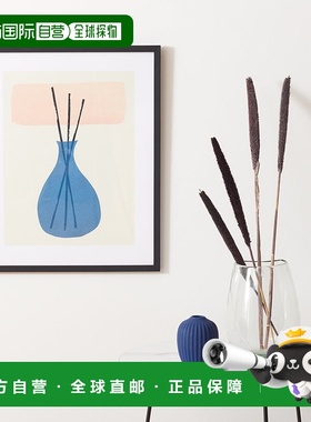 自营 Safavieh Sticks In The City 相框壁画 - 腮红/蓝色 美国奥