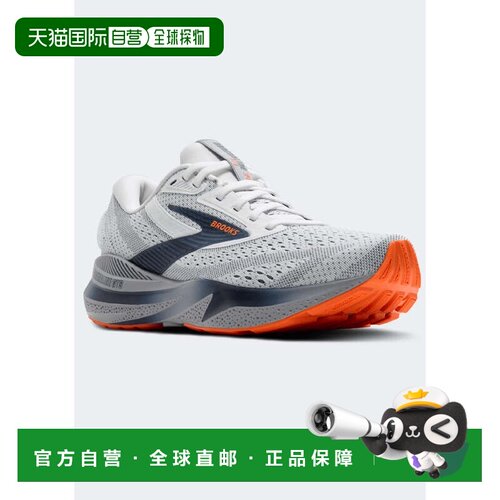自营Brooks Adrenaline GTS 24 110437-1d-129运动鞋白色合金跑步