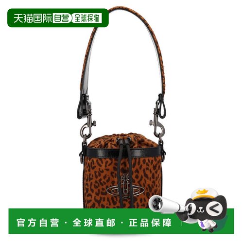自营vivienne westwoodSmall Kitty Leopard Print Bucket Bag -