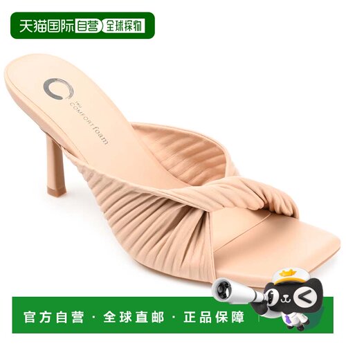 自营Journee Collection 女式 Tru 舒适泡沫 Greer 高跟鞋 - 裸色
