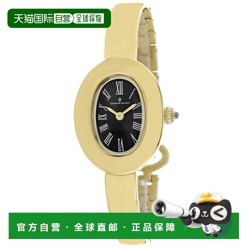 自营Christian Van Sant女式Anora黑色表盘手表-黑色 美国奥莱直