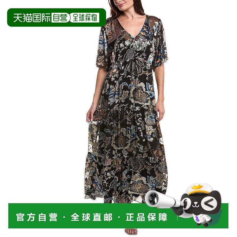 自营Johnny Was Melina Silk-Blend Maxi Dress - multi 美国奥莱