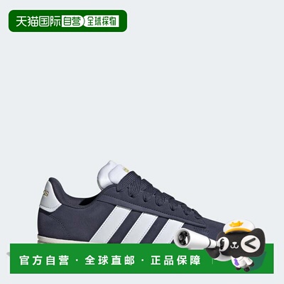 自营女款adidas Grand Court Alpha鞋-shadow海军/云白色/金色met