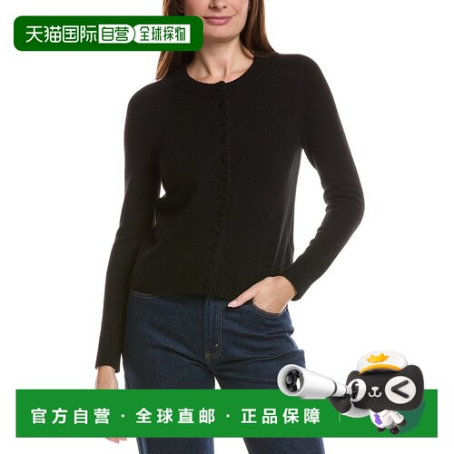 美国直邮自营rag & bone Wallace Crew羊毛混纺开衫-黑色 美国奥