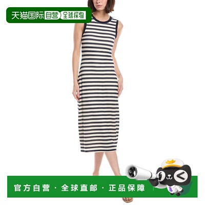 自营Ramy Brook Miranda无袖中长款连衣裙-海军蓝 美国奥莱直发