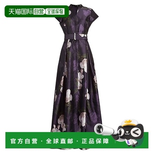 Marta 1h可退 Babi Sachin 米卡多玫瑰图案腰带连衣 美国直邮