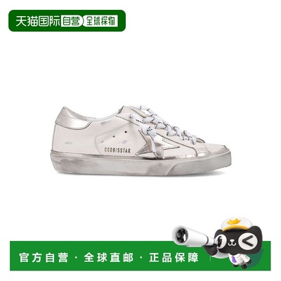 自营golden gooseSuperstar Distressed White Leather Low-Top S