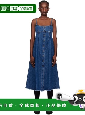 1h可退 香港直邮潮奢 A.P.C. 女士 蓝色 Malibu 连衣裙 COGWDF350