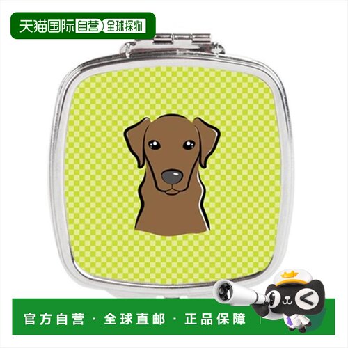 自营 Carolines Treasures BB1296SCM 棋盘格石灰绿色巧克力拉布&