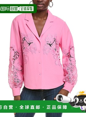 自营 lela roseLela玫瑰纽扣衬衫-粉红色 美国奥莱直发