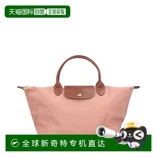 Pliage原創(chuàng)中號(hào)帆布手提包 自營(yíng) 粉紅色 Longchamp 美國(guó)奧萊直