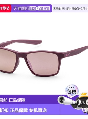 自营 Nike 男式 48 毫米红色太阳镜 - 哑光酒红色 美国奥莱直发