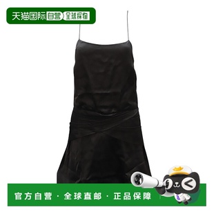 Crosby Cami 荷叶边迷你连衣裙 自营Derek 黑色粘胶纤维 Lam